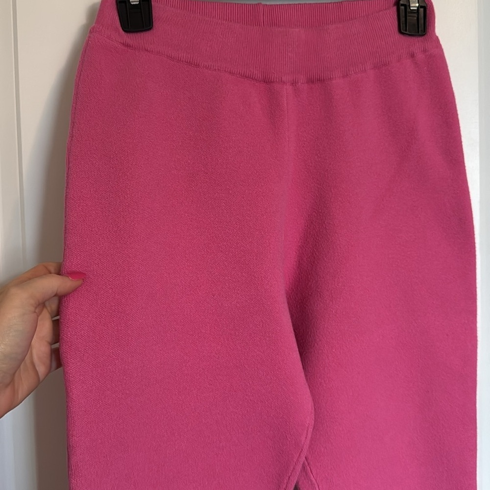 Bright Pink Flared Lounge Pants - Picture 6 of 12